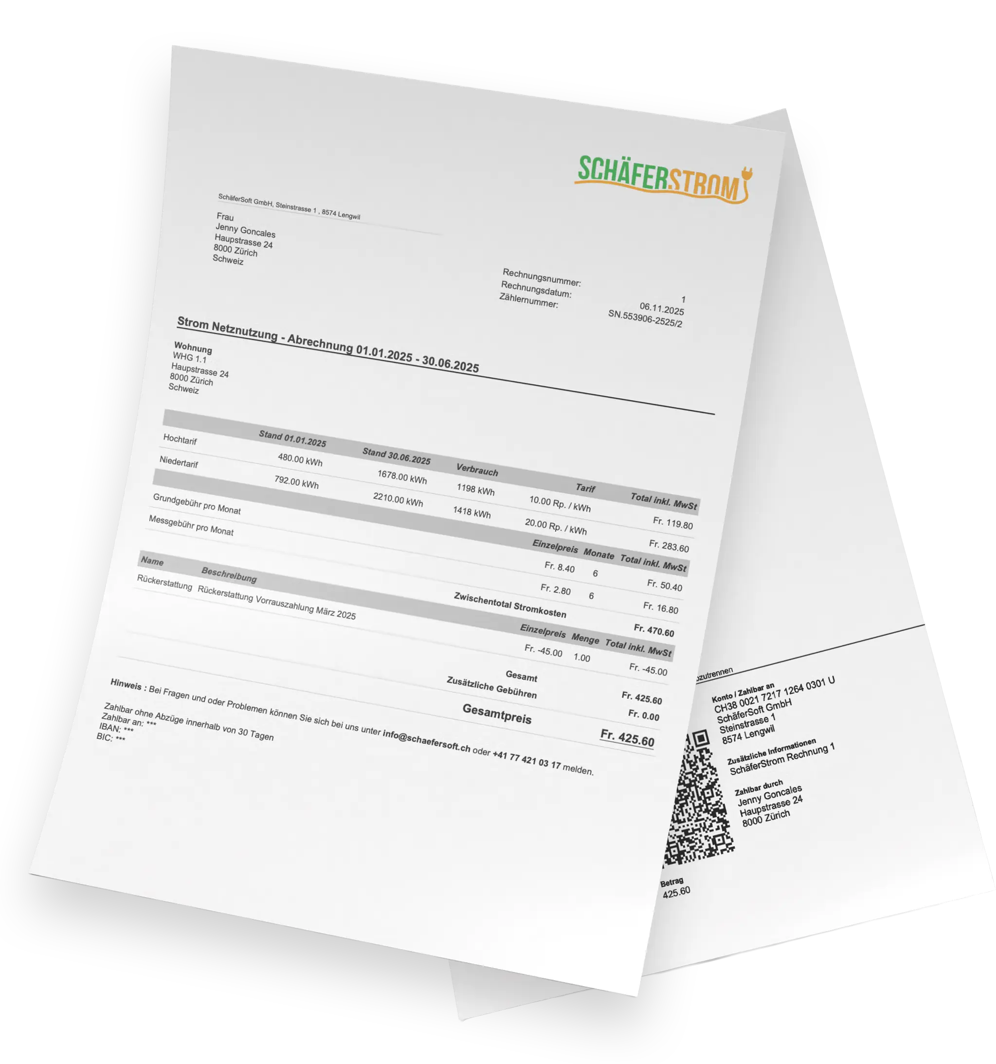Invoice example